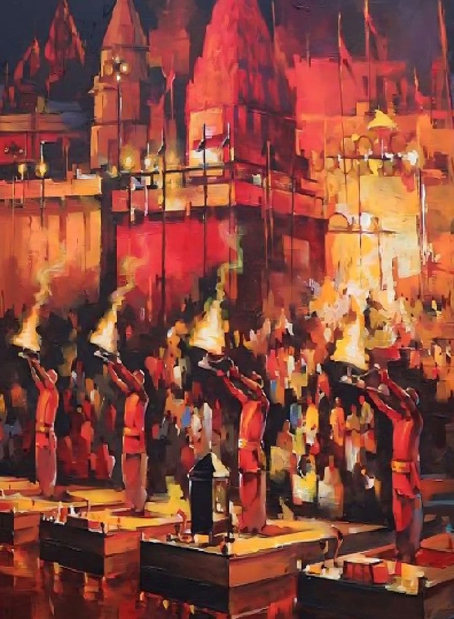 مجموعة الرسم بالأرقام من Paintwaint للأطفال والكبار - قماش مطبوع للرسم بمقاس 35 × 40 سم مع 16 لونًا - مجموعة الرسم المثالية للمبتدئين (لوحة قماشية، PW18) - Image 1